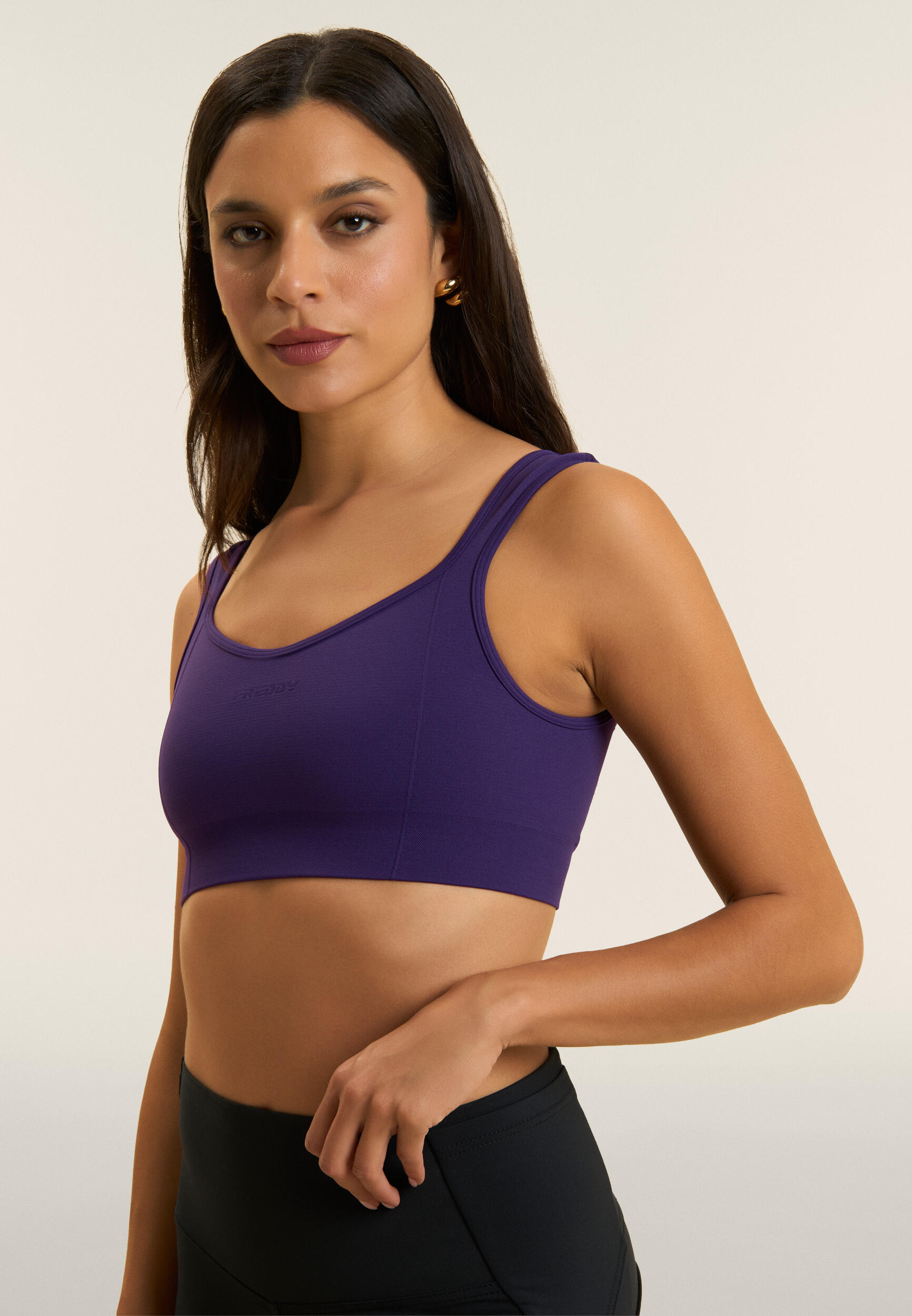 Brassière de sport avec col en forme de cœur, soutien léger 4/4