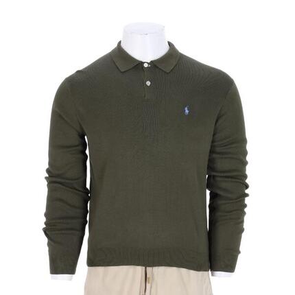 Seconde vie - Polo manches longues Homme Pima Cotton - Excellent