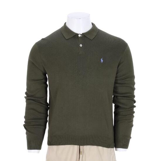 Seconde vie - Polo manches longues Homme Pima Cotton - Excellent