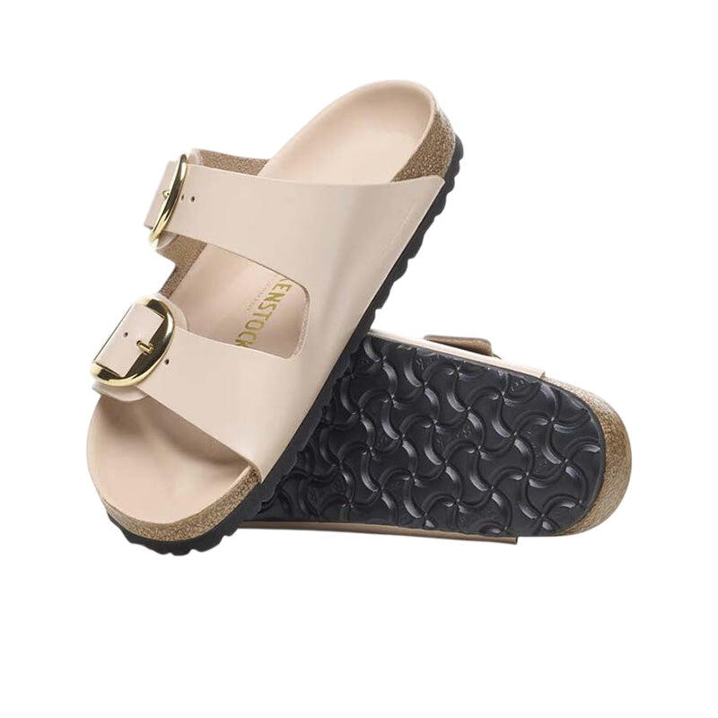 Ciabatta Donna A BIG BUCKLE Beige 5/6