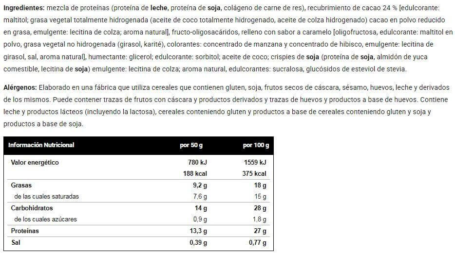 Barrita Pure Crunch Peanut Butter - 50g Crema de cacahuete VitoBest 2/3