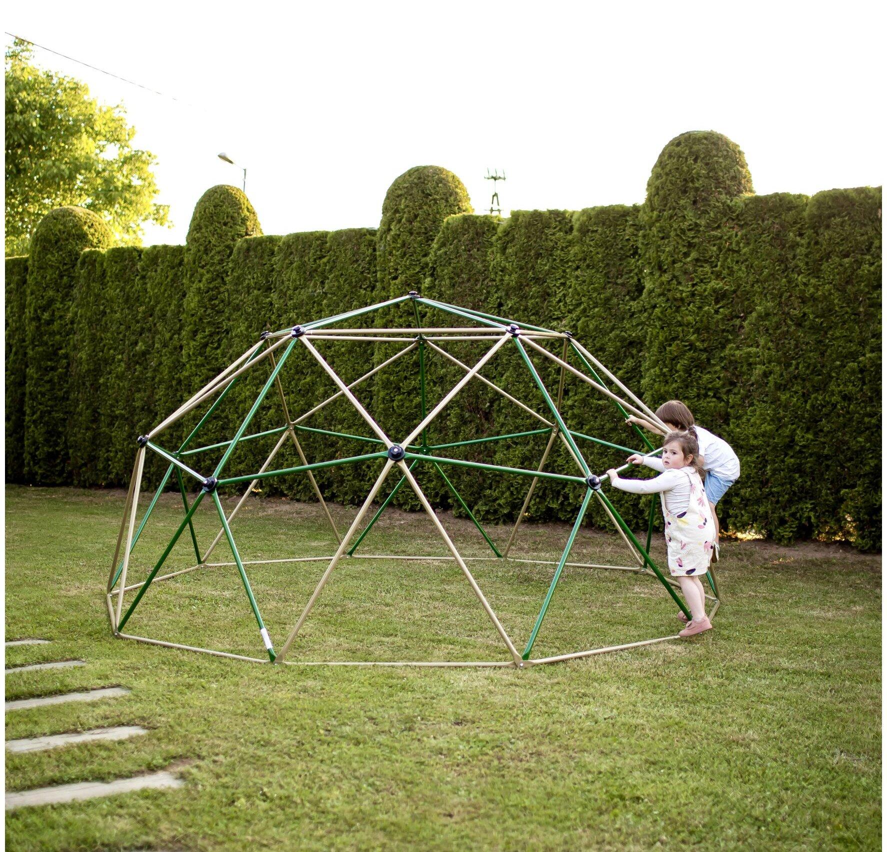 Dôme d'Escalade Aire de Jeux pour Enfants 3+ Max 350kg Certifié EN71 Ø3,7x1,8m 2/7