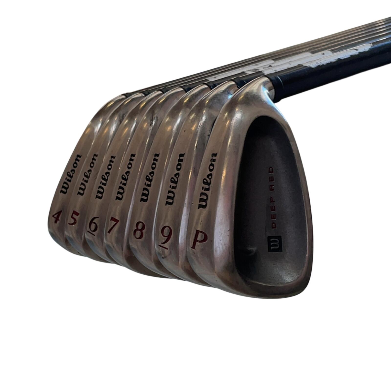Wilson Deep Red IJzerset / 4-PW / Flex Regular / Grafiet 3/7