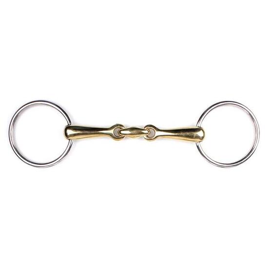 Mors double brisure en maillechort argentan Q-essentials Argentan