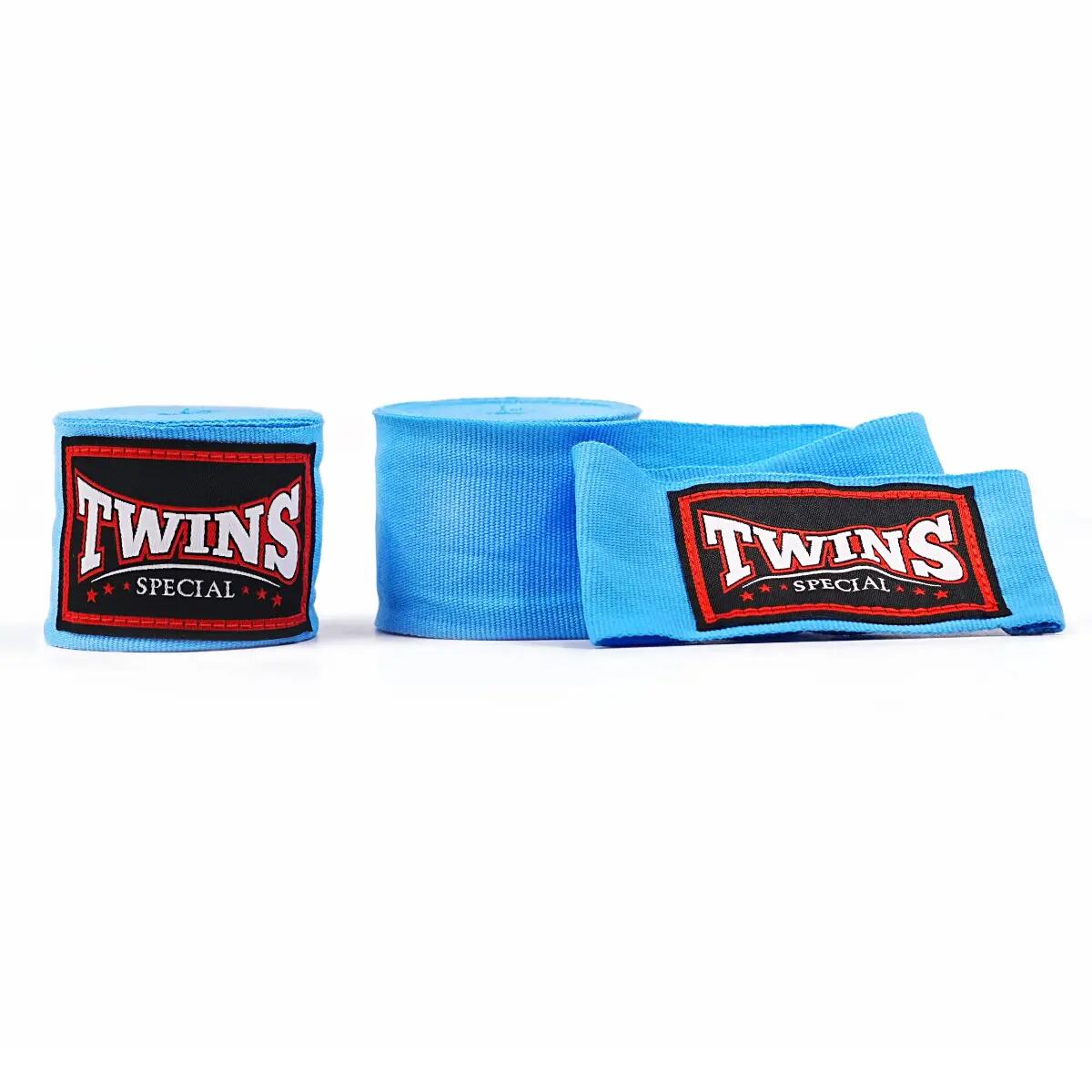 Hand Wraps Twins CH5 4.5m Elastic Cotton Light Blue 2/2