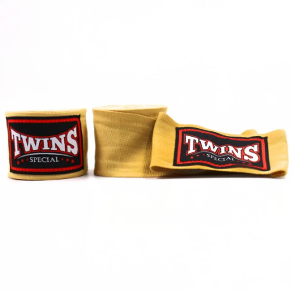 Hand Wraps Twins CH5 4.5m Elastic Cotton Gold 2/2