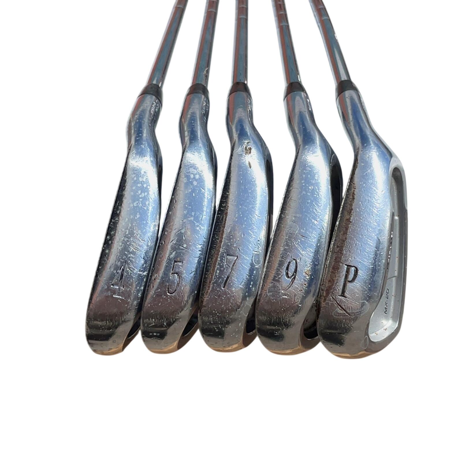 Mizuno T-Zoid MX-20 IJzerset / 4-5i+7+9-PW / Flex Stiff / Staal 2/7