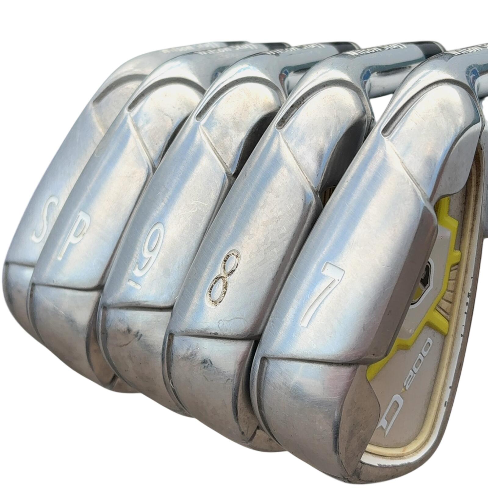 Wilson D200 Superlite IJzerset / 7-PW+SW / Flex Ladies / Grafiet 3/7