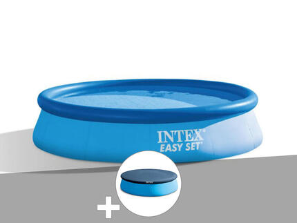 Kit piscine autoportée Easy Set 3,05 x 0,76 m (avec filtration) + Bâche de