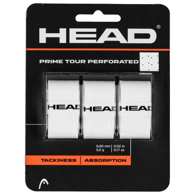 Prime Tour Perforated Overgrip 3er Pack Weiss 1/3