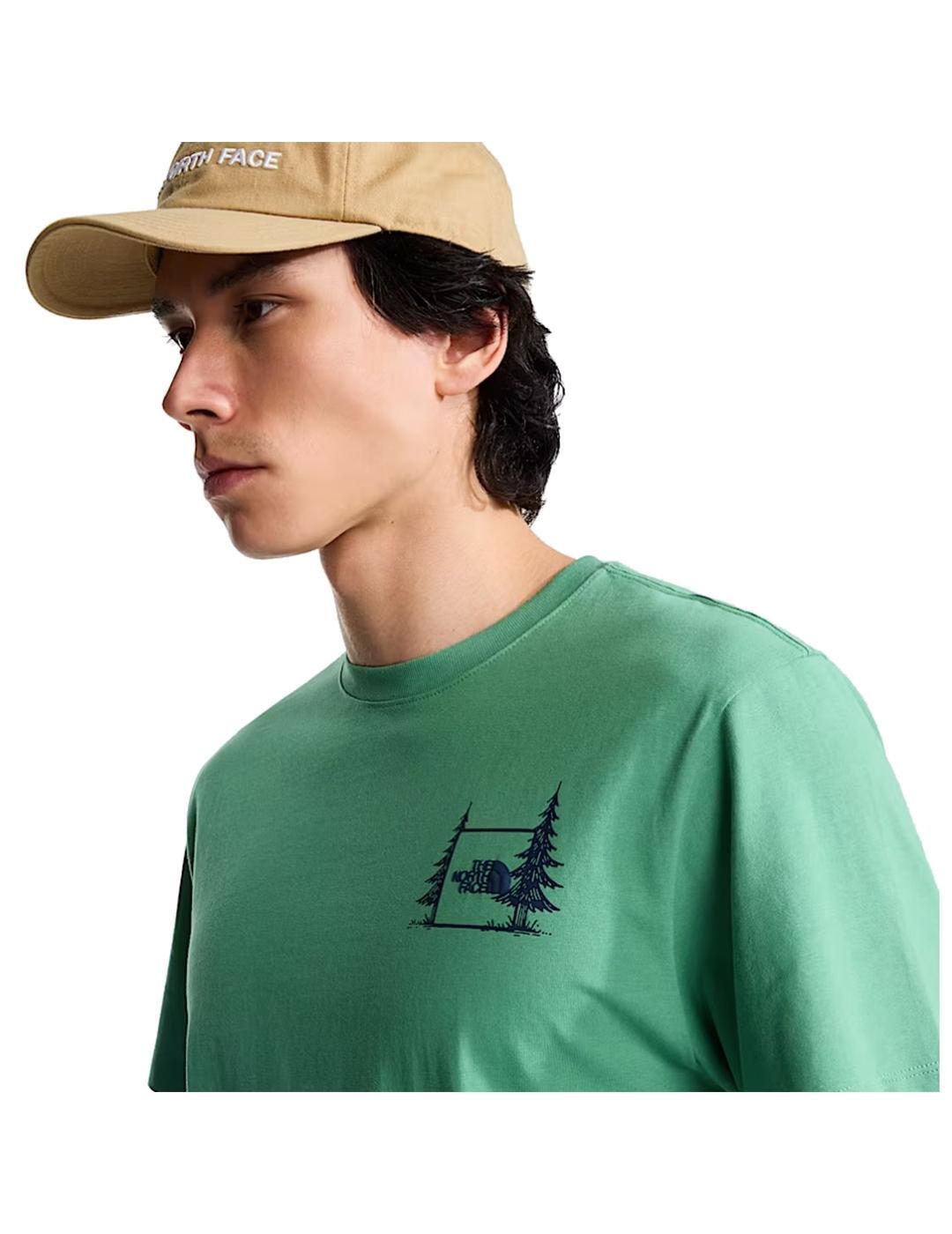 Maglietta da uomo The North Face Camping Verde. 5/6