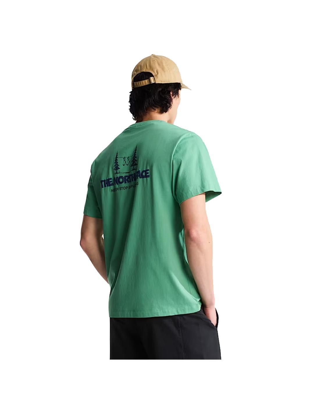 Maglietta da uomo The North Face Camping Verde. 4/6