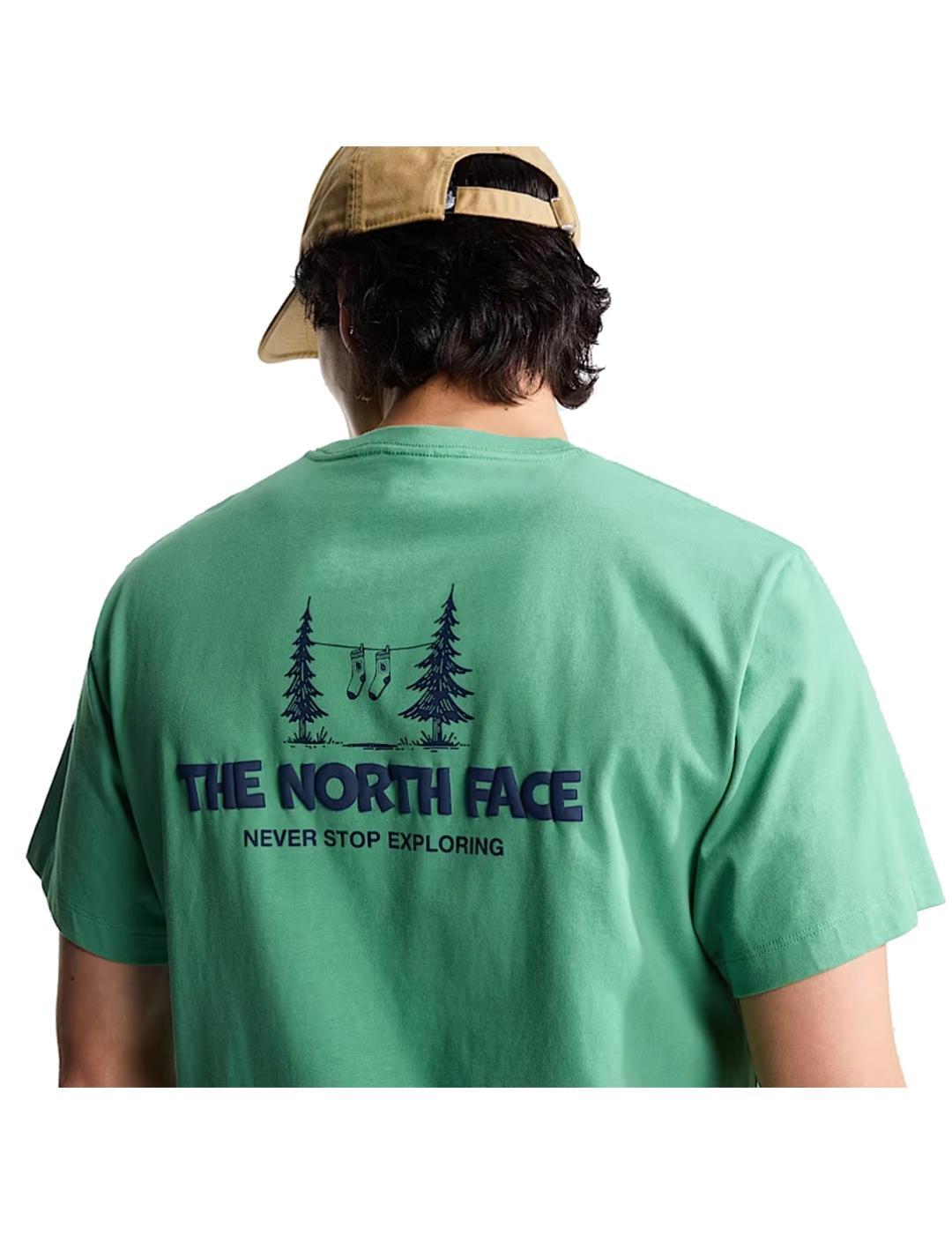 Maglietta da uomo The North Face Camping Verde. 6/6