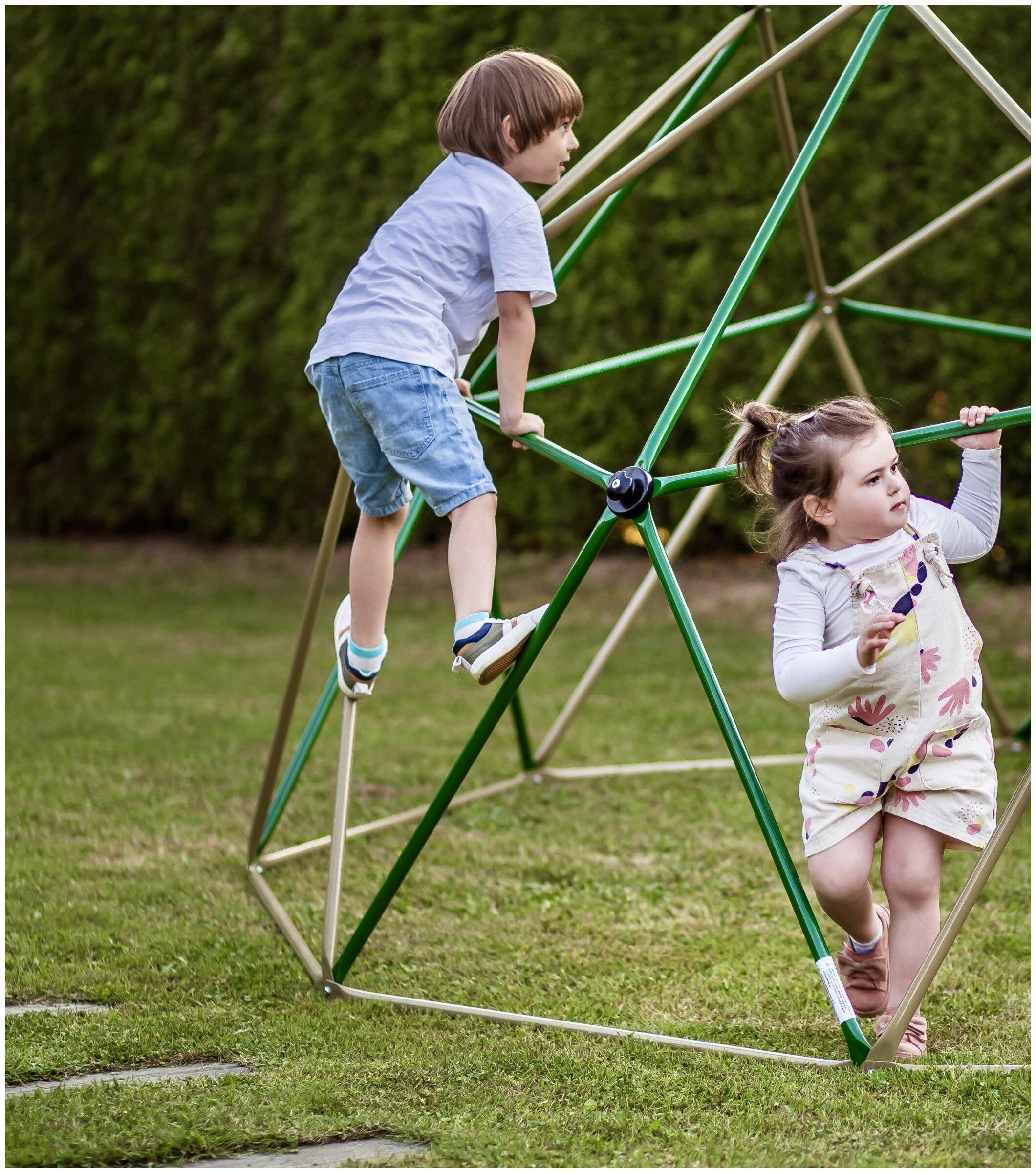 Dôme d'Escalade Aire de Jeux Enfants 3+ Max 350kg Certifié EN71 Jardin Ø3x1,5m 2/7
