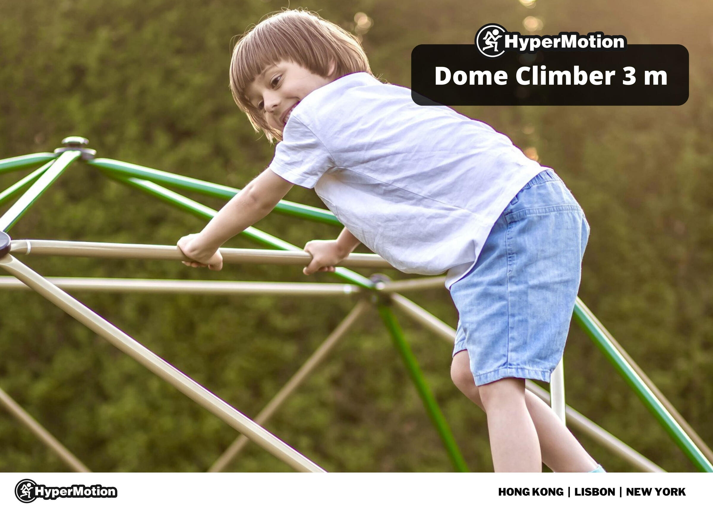 Dôme d'Escalade Aire de Jeux Enfants 3+ Max 350kg Certifié EN71 Jardin Ø3x1,5m 7/7