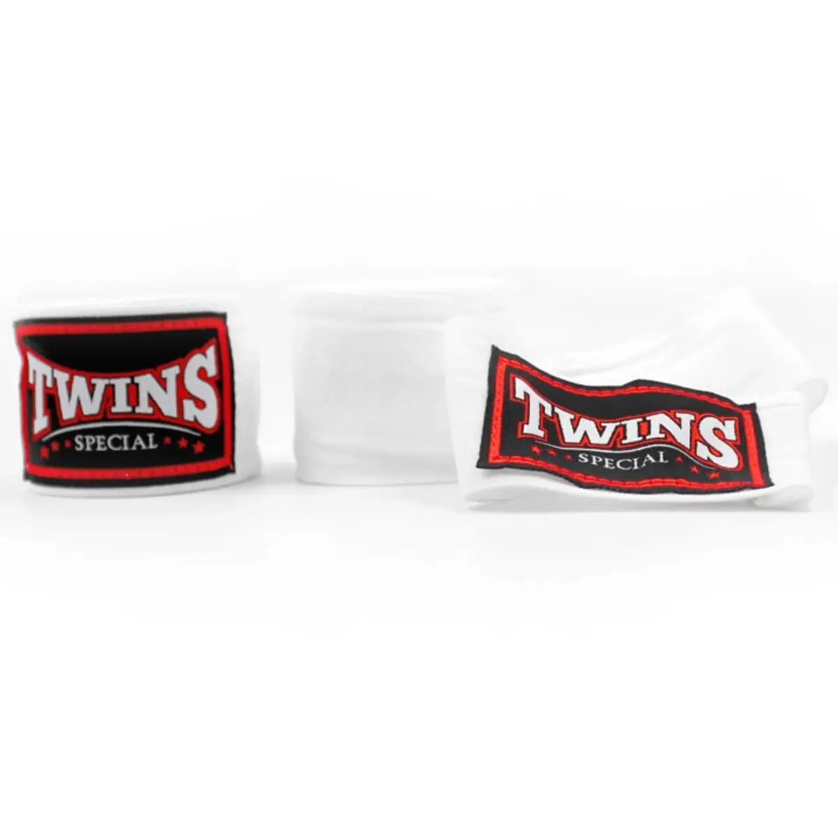 Hand Wraps Twins CH5 4.5m Elastic Cotton White 2/2