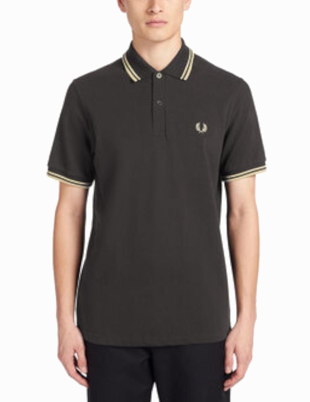 Maglietta da uomo Fred Perry M12 157 nera. 4/4