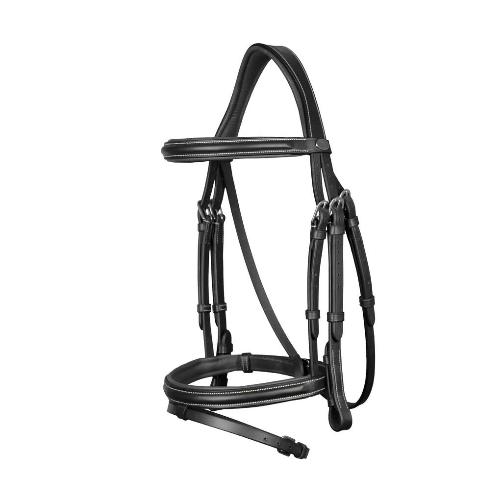 Combined anatomic noseband bridle Dy'on