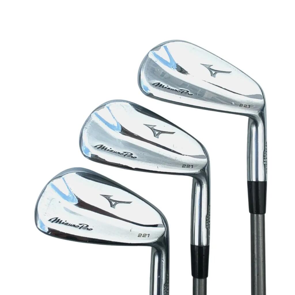 Mizuno Pro 221\/223 Iron set \/ 4-PW \/ Flex Stiff \/ SteelFiber