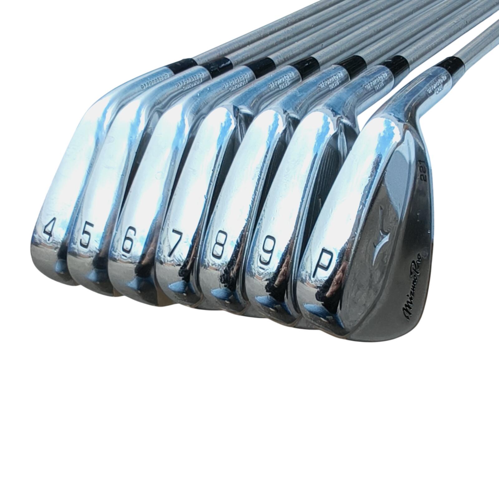 Mizuno Pro 221/223 IJzerset / 4-PW / Flex Stiff / SteelFiber 3/7