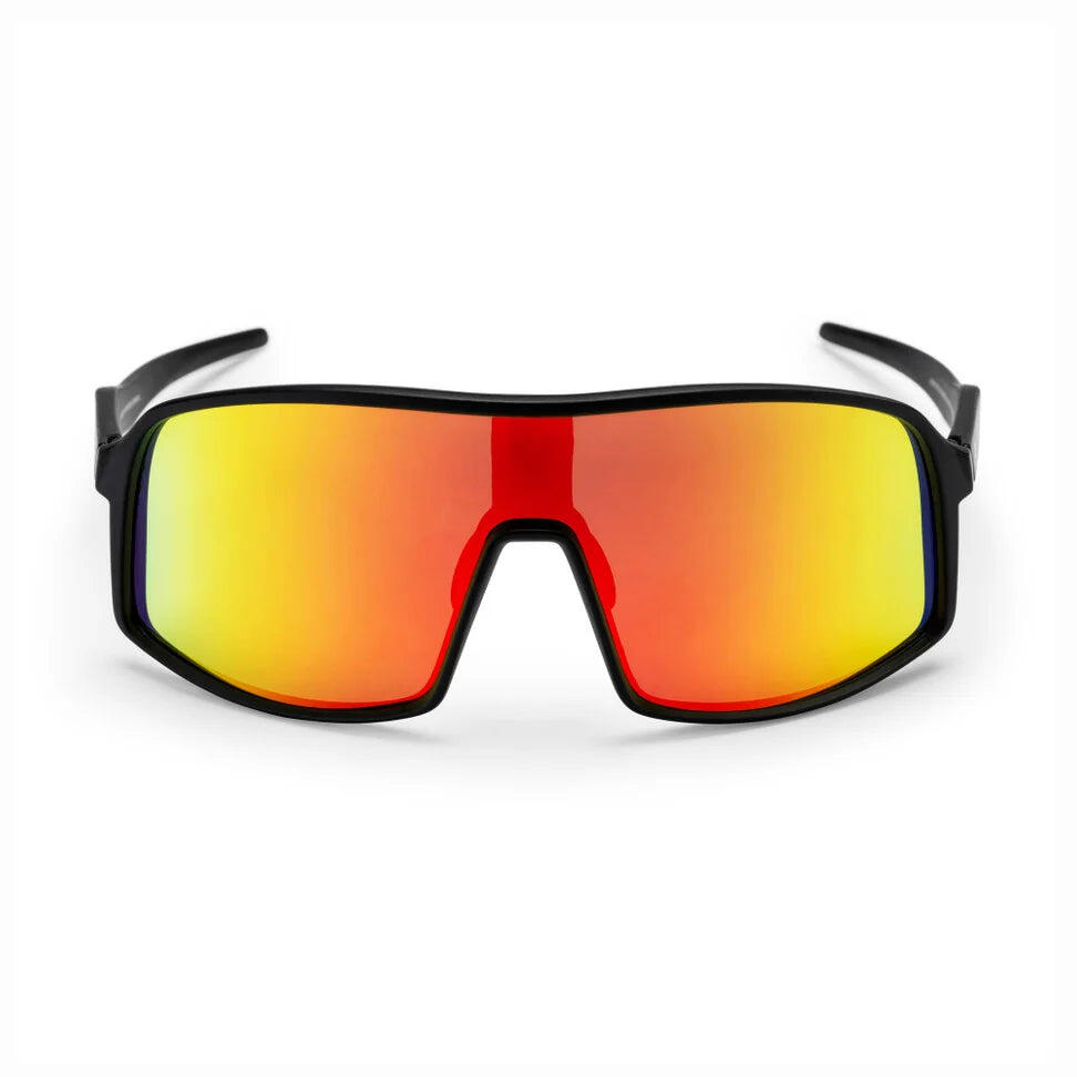 Okulary CHPO Henke Black/Red Mirror z polaryzacją i matową oprawką z recyklingu