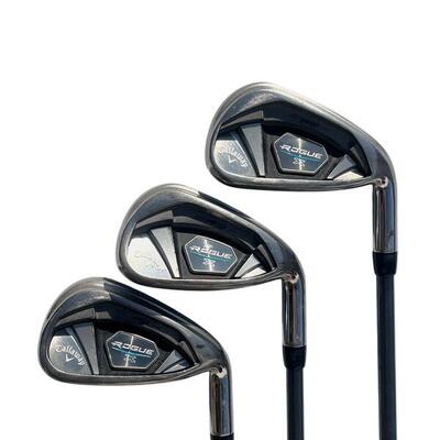 Callaway rogue x ijzerset / 4-pw+aw / flex regular / grafiet