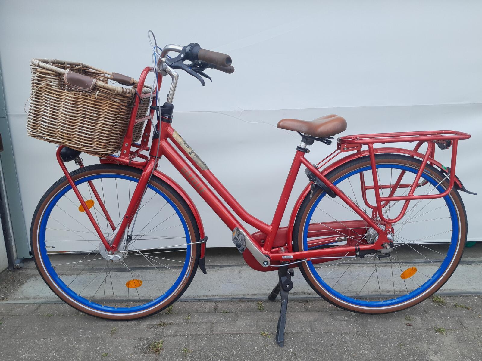 Gazelle Heavy Duty, damesfiets 49 cm, rood-blauw 3/5