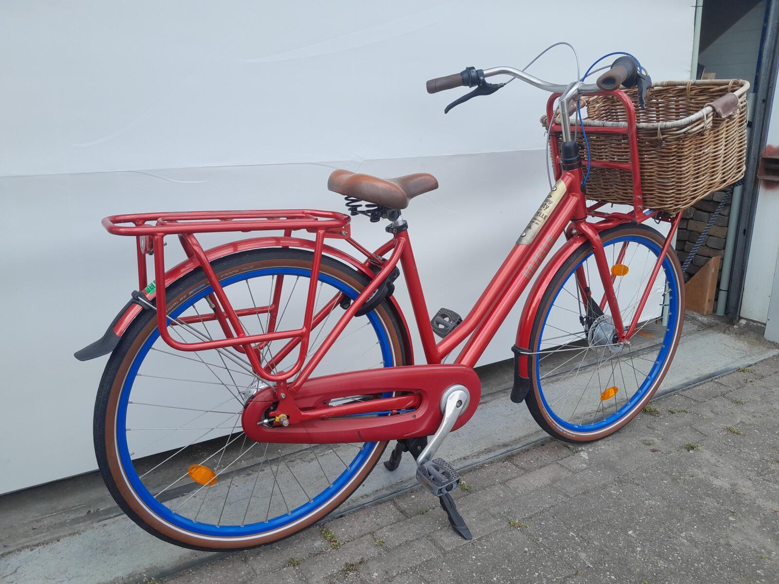 Gazelle Heavy Duty, damesfiets 49 cm, rood-blauw 2/5
