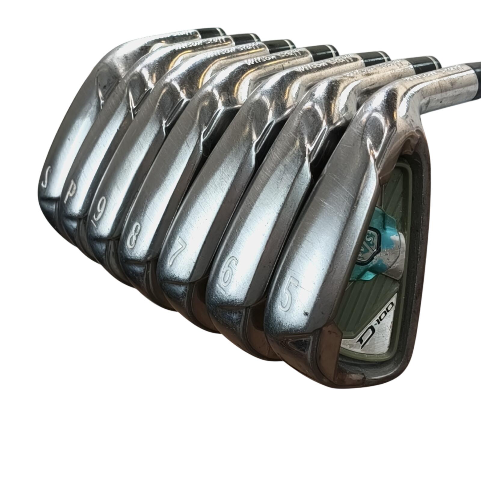 Wilson Staff D100 IJzerset / 5-PW+SW / Flex Ladies / Grafiet 3/7