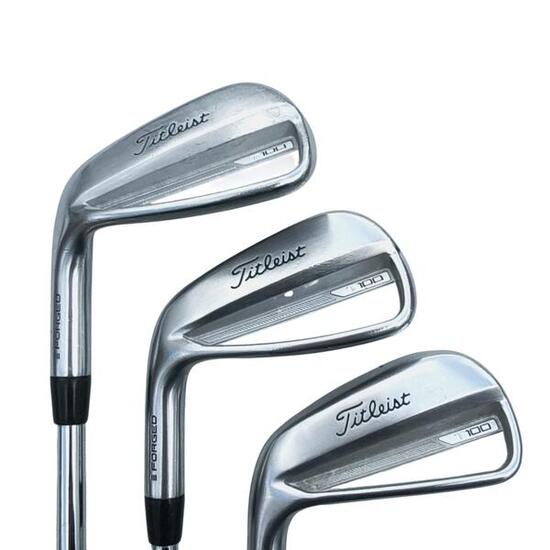 Gaucher Titleist T100\/T150 Gen3 Série de fers \/ 5-PW \/ Flex Stiff \/ Acier