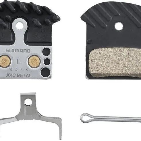 Shimano J04C Metal Disc Brake Block Set with Cooling Fins