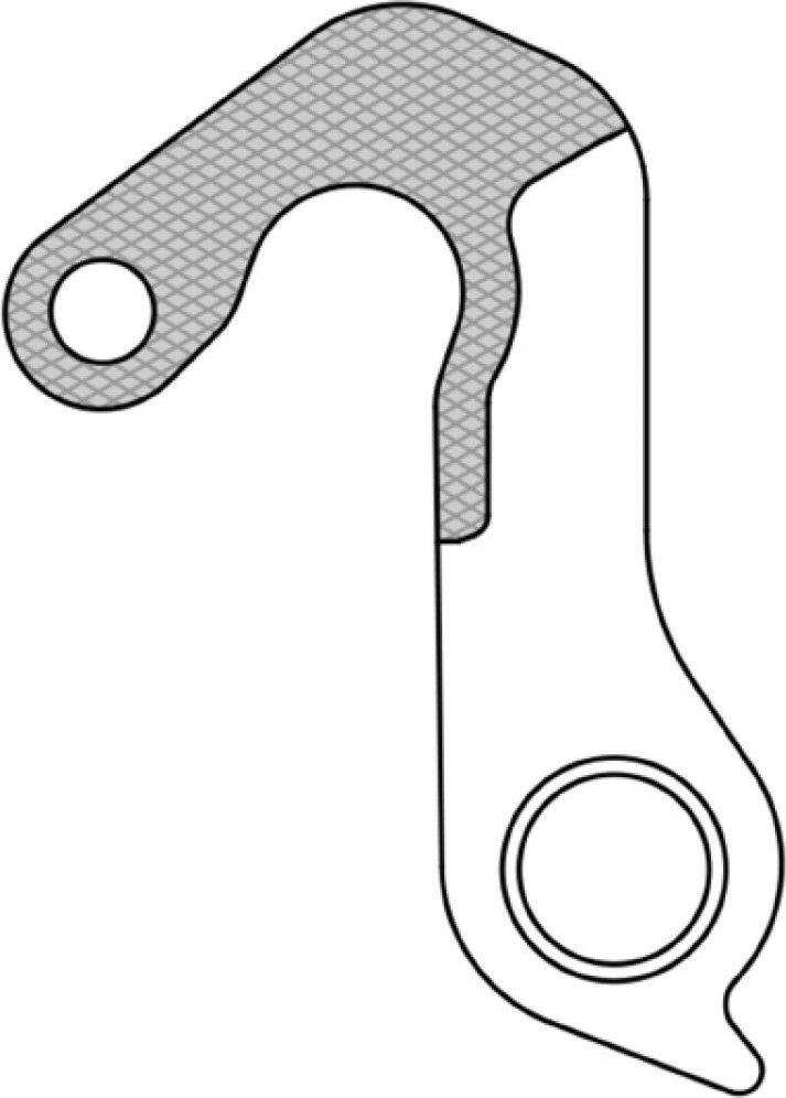 Patte de derailleur alu Marwi scott gh - 276 (vendu a l'unite) 3/4