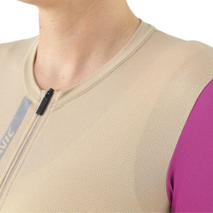 Maillot de manga corta para mujer Mavic Essential Beige/Rosa 4/6