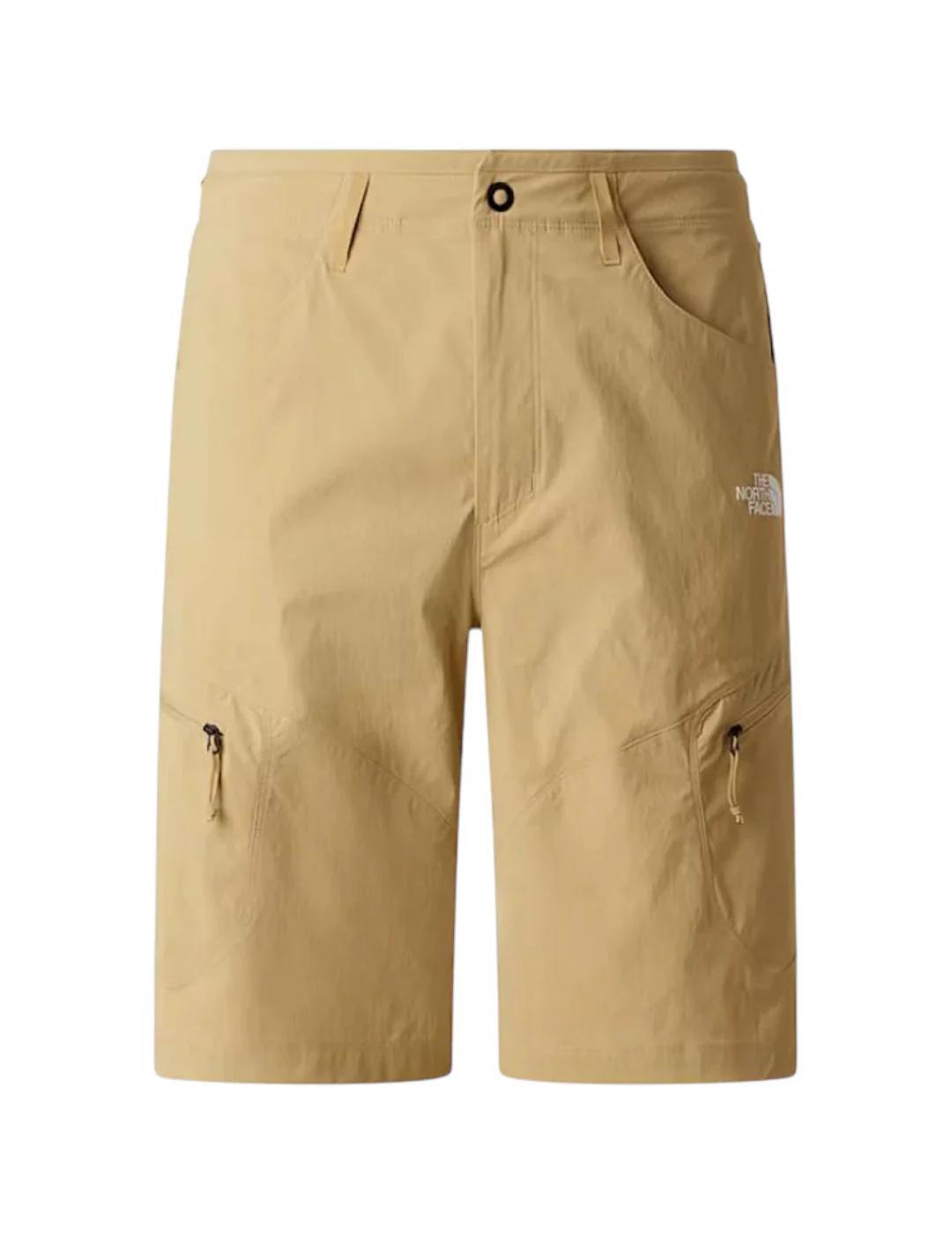 Pantaloni corti da uomo The North Face Exploration Beige. 2/3