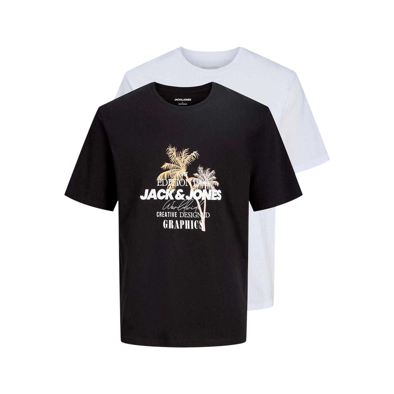 Jack And Jones Childrens/Kids T-Shirt (Pack of 2)