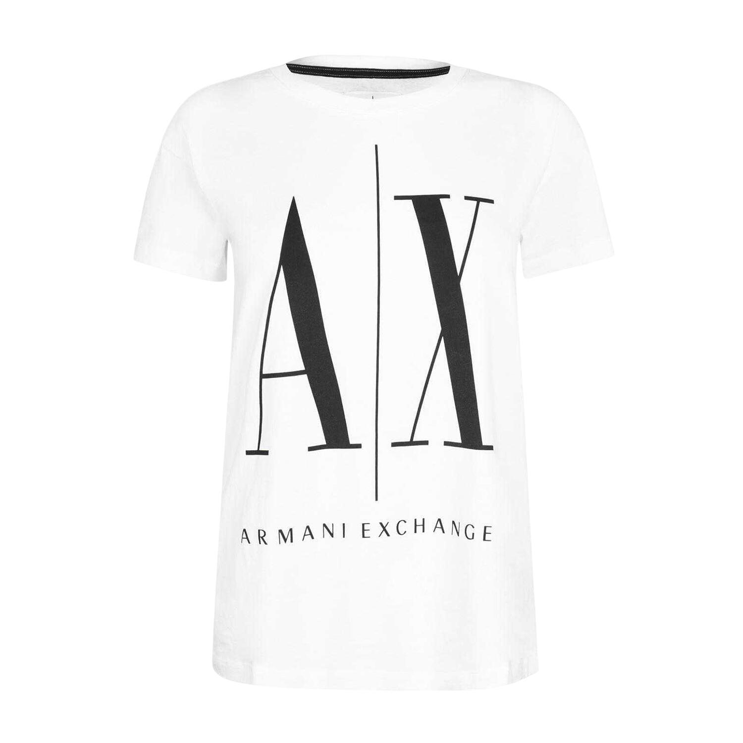 Armani Exchange Womens/Ladies Logo Cotton Regular T-Shirt
