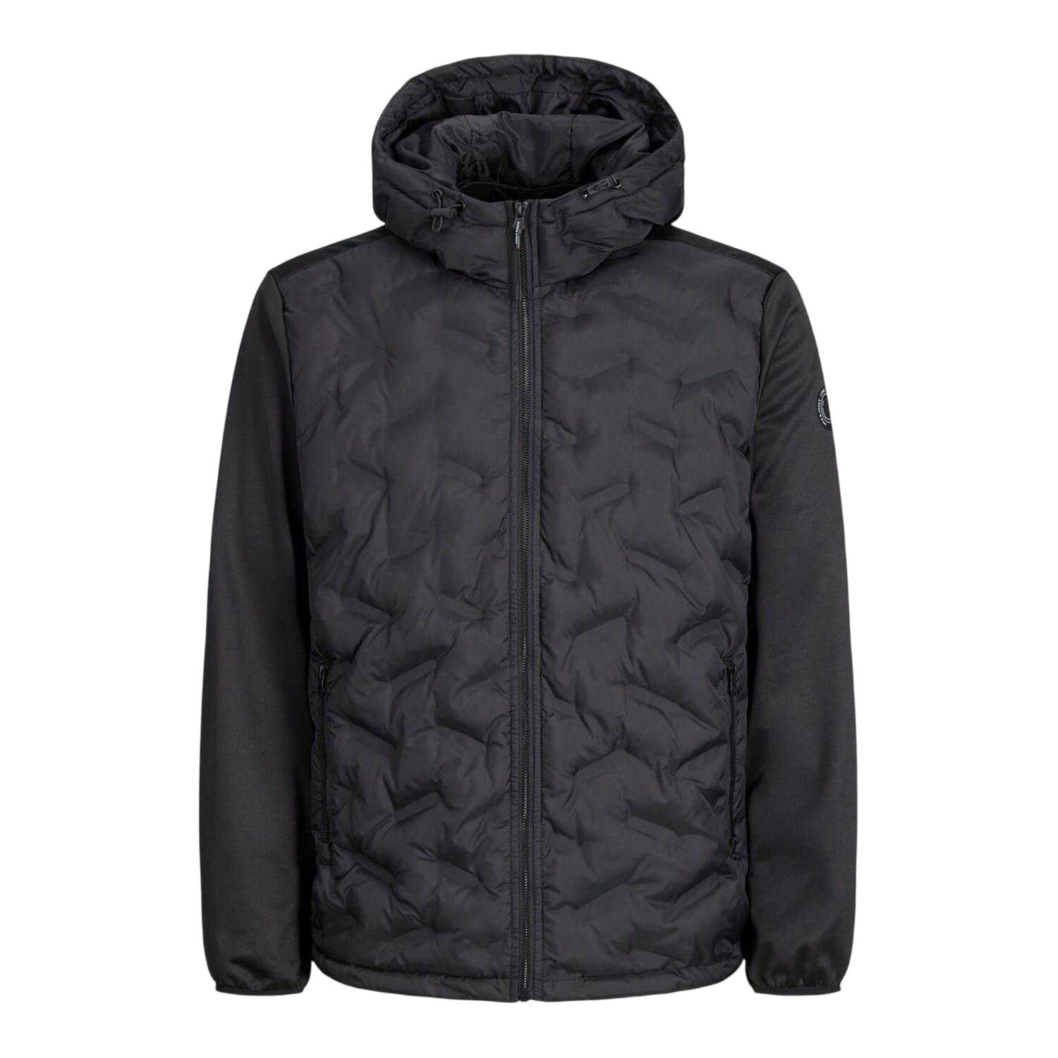 Jack And Jones Mens Hooded Hybrid Jacket