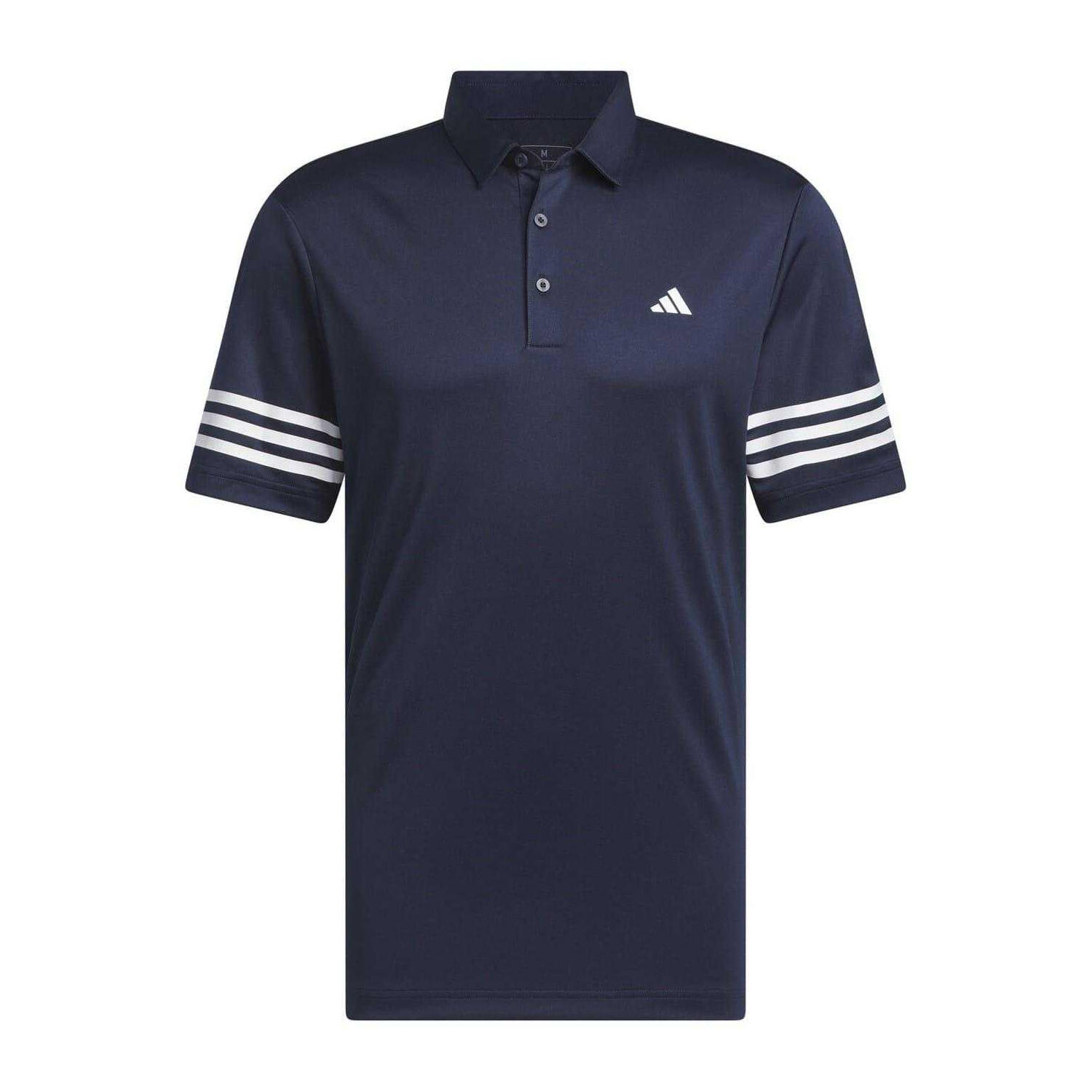 Adidas Mens Striped Regular Polo Shirt