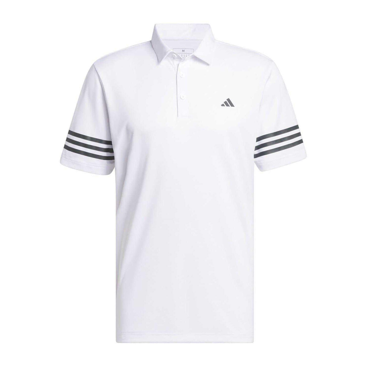 Adidas Mens Striped Regular Polo Shirt