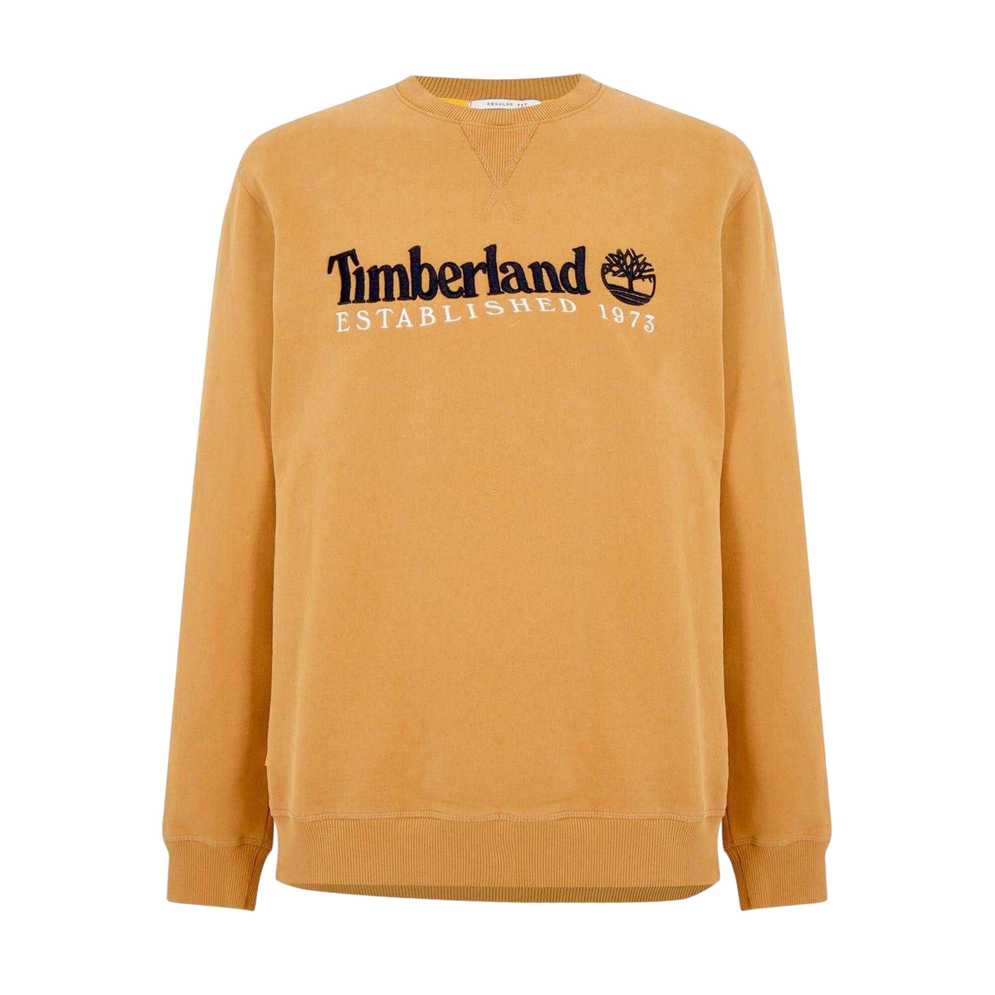 Timberland Mens Heritage Cotton Blend Crew Neck Regular Sweatshirt