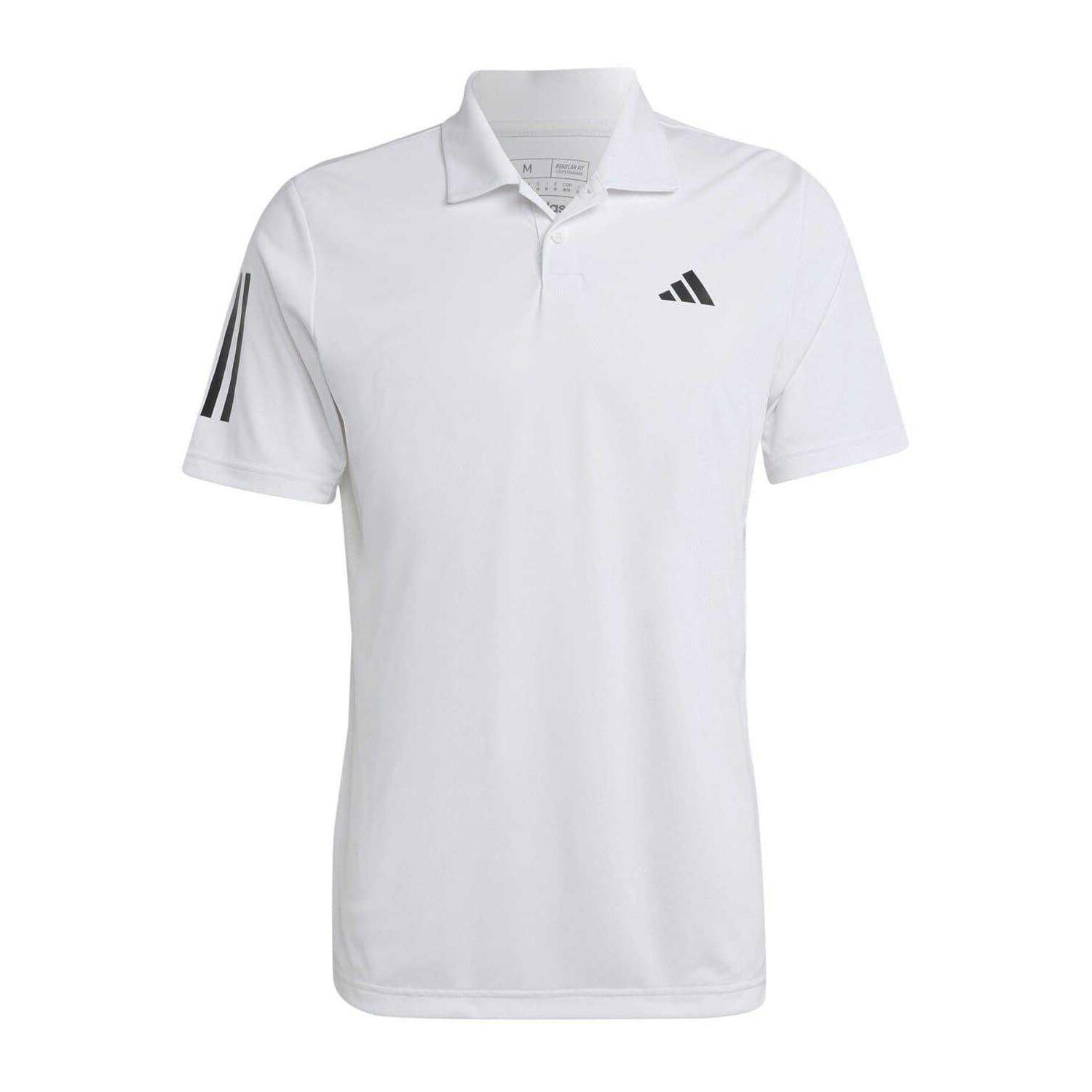Adidas Mens Club 3 Stripes Polo Shirt