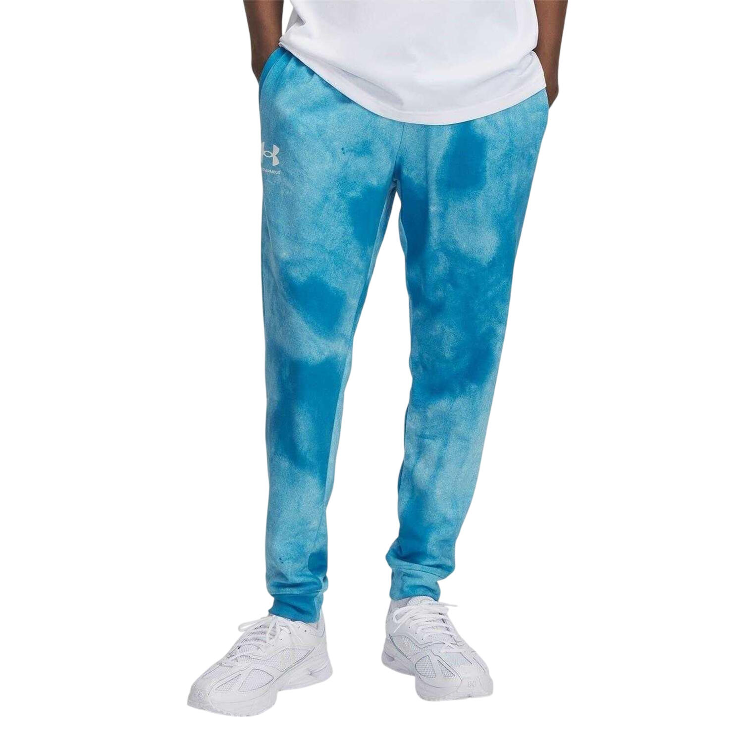 Under Armour Mens Rival Terry Towel Tie Dye Joggers