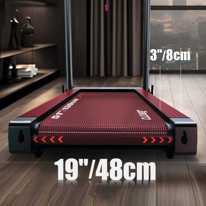 Tapis de course pliable D25 – 1 à 16 km/h, inclinaison de 9%, taille 48 × 130cm 3/7
