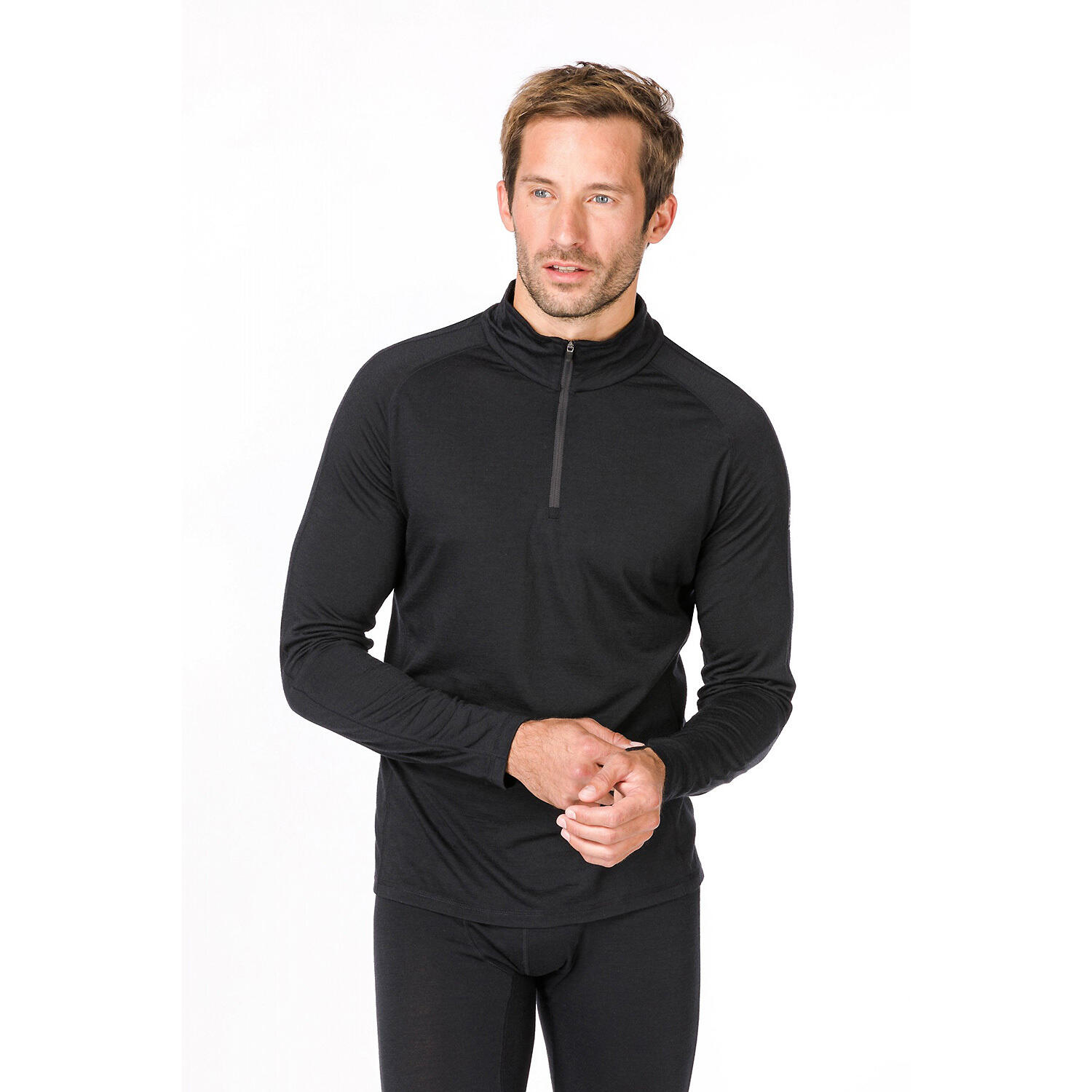 Herren Unterhose M BASE 1/4 ZIP 175 3/4
