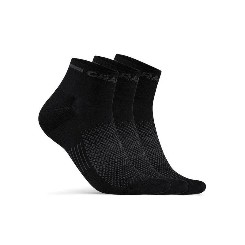 Pack de 3 calcetines Core Dry Mid - Negro