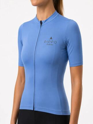 Maillot de cyclisme sur route femme bleu pastel - Galibier