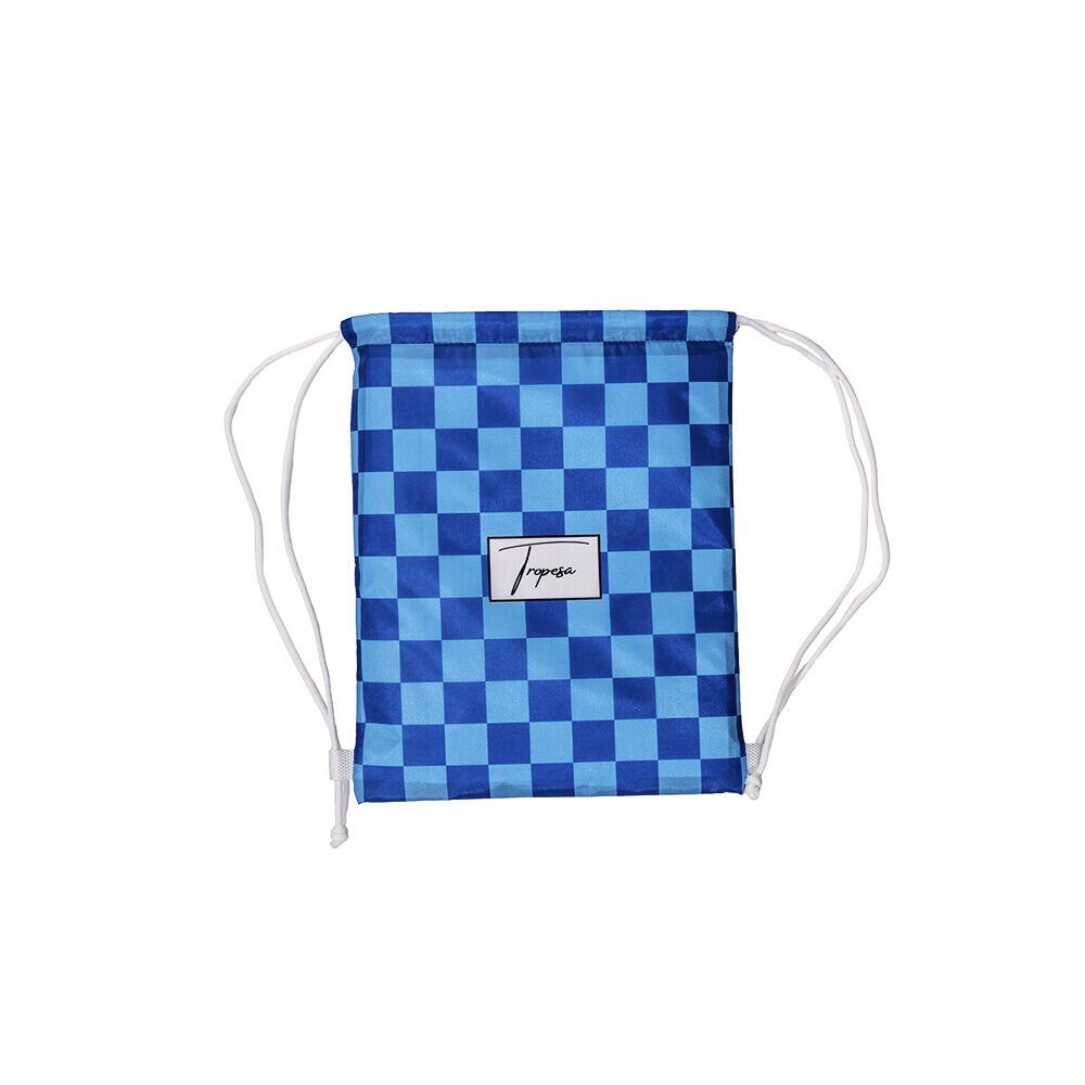 Poncho de Bain enfant 2-7 ans, damier bleu et bleu foncé 3/3