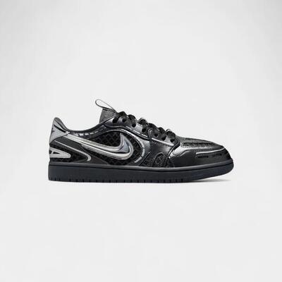 Jordan 1 Low Method of Make V3 Black Metallic Silver (Women's)