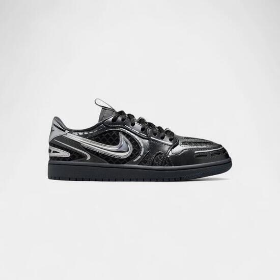 Jordan 1 Low Method of Make V3 Black Metallic Silver (Women's)