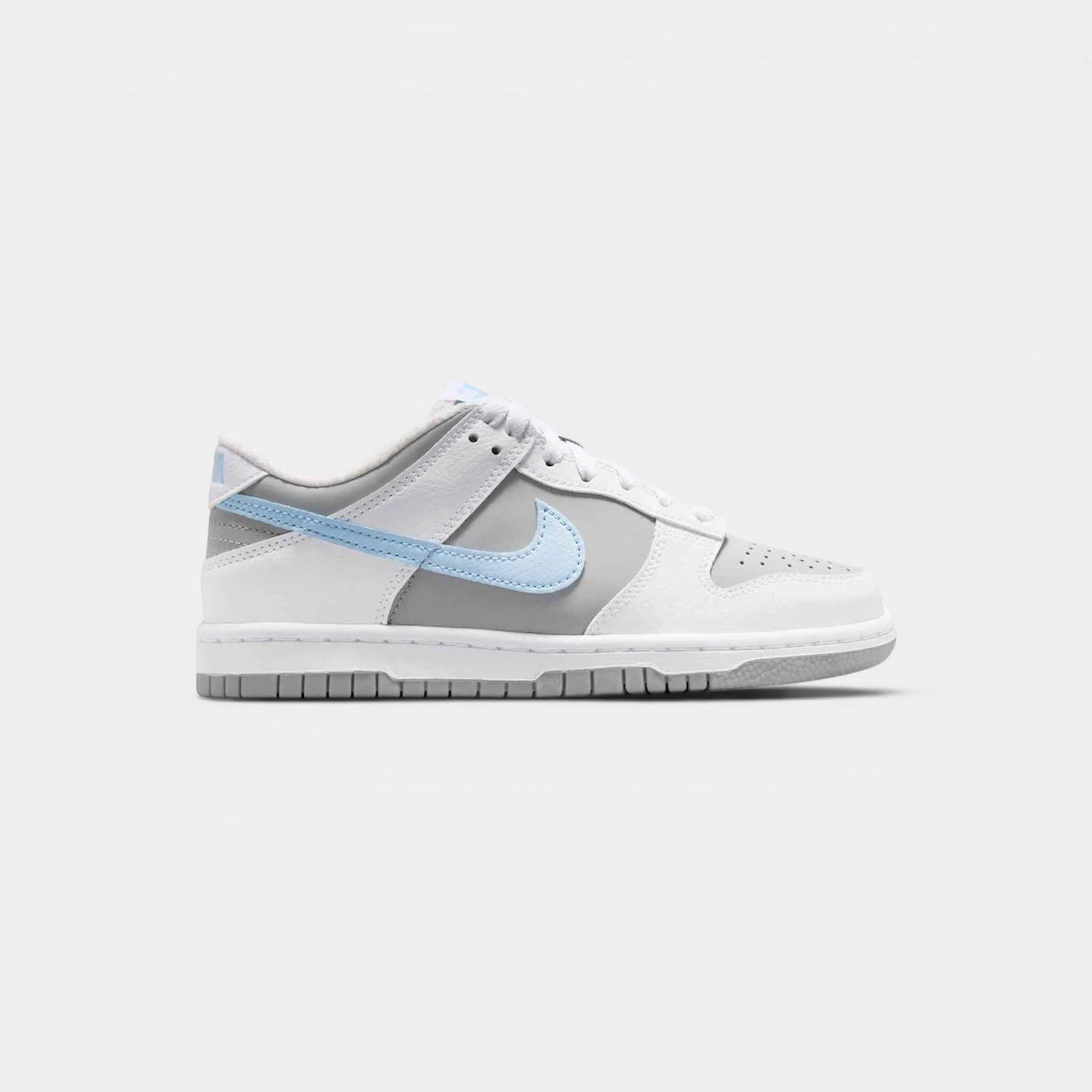 Nike Dunk Low White/Celestine Blue-Lt Smoke Grey 1/2